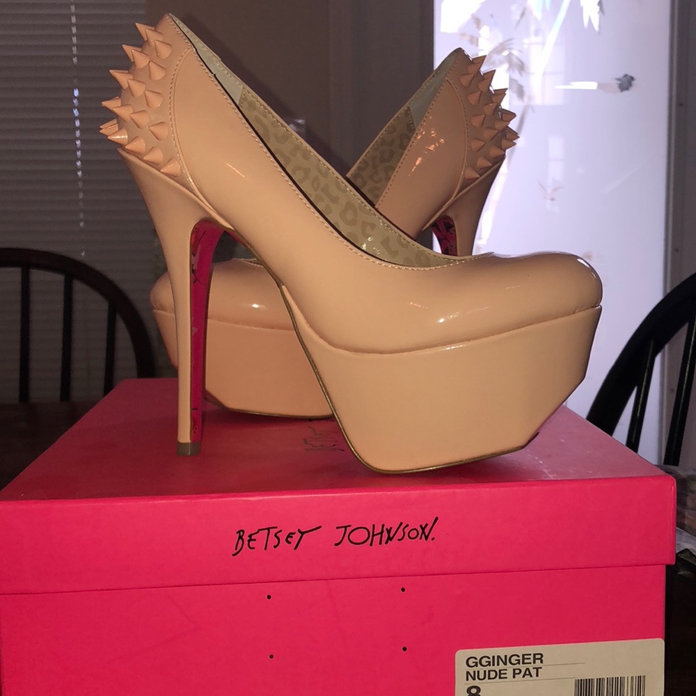 Betsey Johnson spiked platforms